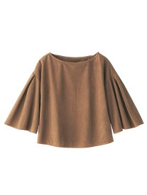 「選べる福袋対象商品」授乳服 マタニティ トップス 授乳口付 フェイクスエード袖フレアートップス妊婦服 授乳服 産前 産後 ウェア ウエア マタニティー 秋 冬 秋冬