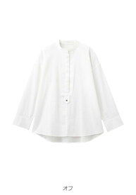 シャツ 長袖 レディース ストライプ 綿100％ マタニティ トップス 授乳服 前開き スタンドカラーシャツ 仕事服 オフィス 通勤 キレイめ カジュアル 上品 体型カバー チュニック 妊婦 無地 ホワイト 白 ネイビー 紺 ブラック 黒 柄 シンプル