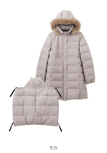 ママコート ダウン ママコート ローズマダム ケープ あったか 防寒 コート レディース マタニティウェア 妊婦服 秋冬 厚手 羽織り アウター マルチケープ 無地 M L 撥水加工