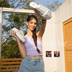 2025V ʌ NICOLE LEE jR[[ BLING23109 MULE PLATFORM SNEAKERS fB[X GKg OWA[ t[ rW[ ~[ vbgtH[ Xj[J[ ΃rW[ jR[
