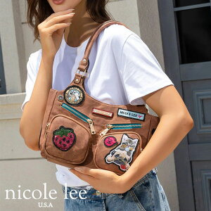2025 ʌ NICOLE LEE jR[[ P17084 }`pb`V_[obO fB[X L 񂿂  Aj} ubNJ[ V_[obO tu jR[ |Pbg  Xp