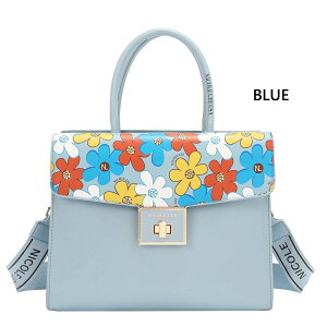 ���ʌ��� NICOLE LEE �j�R�[�����[ FLO17474 FLORAL POP SATCHEL BAG ���g�� �N���V�b�N �t�����[ �n���h�o�b�O 2WAY �V�����_�[�o�b�O �~�j�o�b�O ���f�B�[�X ���S�V�����_�[ �J���t�� �t���[���� �ԕ� ��