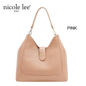 2026�V�� ���ʌ��� NICOLE LEE �j�R�[�����[ EMB17505 EMBOSSED ELEGANCE HOBO BAG �G���{�X���H�G���K���X ���m�O���� ���S�� ���f�B�[�X �z�[�{�[�o�b�O �����V�����_�[ �V���O���n���h�� �g�[�g�o�b�O 
