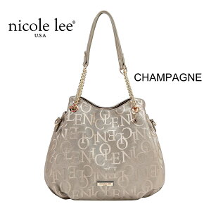 2026�V�� ���ʌ��� NICOLE LEE �j�R�[�����[ EMB17512 EMBOSSEDELEGANCEHANDBAG �G���{�X���H �G���K���X ���m�O���� ���S�� ���f�B�[�X �n���h�o�b�O 2WAY �`�F�[���V�����_�[�o�b�O �ʋΒʊw �`�F�[���n��