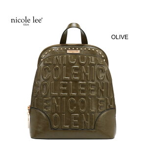 2025�V�� ���ʌ���INICOLE LEE �j�R�[�����[ EMB17452 EMBOSSED LOGO BACKPACK ���f�B�[�X 3D�G���{�X���S �o�b�N�p�b�N �X�^�C���b�V�� �����b�N�T�b�N �j�R�����[ ���������� ��l 2WAY�V�����_�[ ���b�`