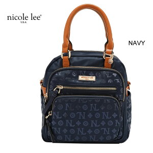 2026�V�� ���ʌ��� NICOLE LEE �j�R�[�����[ P17529 MONOGRAM LOGO MULTI-WEAR SATCHEL 3WAY ���m�O�������S �V�����_�[�o�b�O �n���h�o�b�O �����b�N ���f�B�[�X �i�C���� �����b�N�T�b�N �o�b�N�p�b�N 30�� 40
