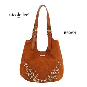 2026�V�� ���ʌ��� NICOLE LEE �j�R�[�����[ P17500 FLORAL LEAF HOBO BAG �t���[���� ���[�t �z�[�{�[�o�b�O �V�����_�[�o�b�O �X�G�[�h�o�b�O �ԕ� �� ��l�̂������o�b�O �G���K���g ���g���N���V�b�N