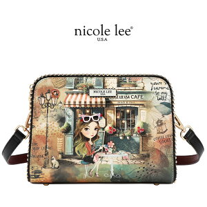 2026�V�� ���ʌ��� NICOLE LEE �j�R�[�����[ VF17609 VIRTUAL FRIEND CROSSBODY ���f�B�[�X �K�[���v�����g �u���E�� 2WAY �V�����_�[�o�b�O �C�O�u�����h �o�b�N �j�R�����[ �V�����_�[ �i�i���|�� ���g��