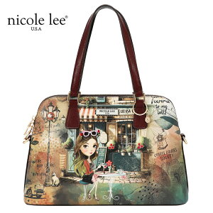 2026�V�� ���ʌ��� NICOLE LEE �j�R�[�����[ VF17607 VIRTUAL FRIEND SATCHEL BAG ���f�B�[�X �K�[���v�����g �T�b�`�F�� �n���h�o�b�O �u���E�� 2WAY �V�����_�[�o�b�O ���g���N���V�J�� �o�b�N �j�R�����[ 
