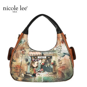 2026�V�� ���ʌ��� NICOLE LEE �j�R�[�����[ VF17606 VIRTUAL FRIEND HANDBAG ���f�B�[�X �K�[���v�����g �n���h�o�b�O �u���E�� 2WAY �V�����_�[�o�b�O ���g���N���V�J�� �o�b�N �j�R�����[ �i�i���|�� �O