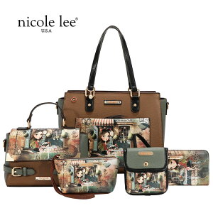 2026�V�� ���ʌ��� NICOLE LEE �j�R�[�����[ SET17603 VIRTUAL FRIEND 5 PCS SET TOTE, CROSSBODY, POUCH, COINPURSE AND WALLET �K�[���v�����g �g�[�g�o�b�O �n���h�o�b�O �|�[�` �R�C���P�[�X �����z 5�_�Z�b�g �u���E