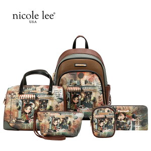 2026�V�� ���ʌ��� NICOLE LEE �j�R�[�����[ SET17602 VIRTUAL FRIEND 5PC SET BACKPACK, CROSSBODY, POUCH, COINPURSE AND WALLET �K�[���v�����g �o�b�N�p�b�N �n���h�o�b�O �|�[�` �R�C���P�[�X �����z 5�_�Z�b�g �u��