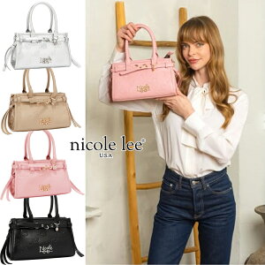 2026�V�� ���ʌ��� NICOLE LEE �j�R�[�����[ EMB17671 EMBOSSED NL CURVE SMALL TOTE BAG �G���{�XNL �n�[�g �X���[���g�[�g�o�b�O �j�R�����[ 30�� 40�� 20�� 50�� �G���K���X 2WAY �V�����_�[ ��l���� �ʋΒ�