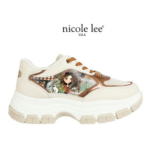 2026 ���ʌ��� NICOLE LEE �j�R�[�����[ TS23124 VIRTUAL FRIEND FASHION CHUNKY PLATFORM SNEAKER ���� �X�j�[�J�[ ���f�B�[�X �`�����L�[�X�j�[�J�[ �v���b�g�t�H�[���X�j�[�J�[ ���[�J�b�g �V���[�Y �J�W���A