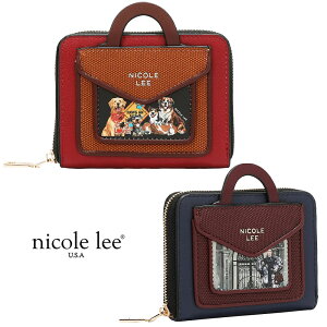 2026 ���ʌ��� NICOLE LEE �j�R�[�����[ PRT7978 MINI COMPACT BRIEFCASE ZIP WALLET ���f�B�[�X �~�j�R���p�N�g�E�H���b�g �R�C���p�[�X �R�C���P�[�X �r�[�K�����U�[ ���B�[�K�� 30�� 40�� 20�� �~�j�|�[�` �C