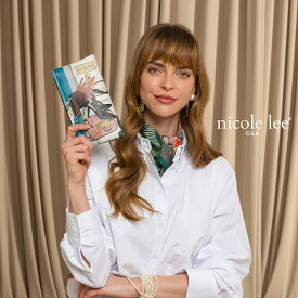2026 新作 NICOLE LEE ニコールリー PRT7455 レディース フラワー 長財布 アマンダ二つ折り財布 ケース付 カードケース付き イラストプリント お札入れ ポーチ ウォレット ビーガン　レザー さいふ さいふ 旅行 取り外し可能 折りたたみ財布 長財布 通帳 公式 大人可愛い