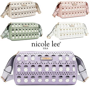 2026�V�� ���ʌ���INICOLE LEE �j�R�[�����[ LSR17668 SILVER POP STUD SHOULDER BAG ���f�B�[�X �􉽊w�͗l ���[�U�[�J�b�g �V�����_�[�o�b�O �W�I���g���b�N�� ���g�� ���_�� �j�R�����[ ���������� ��l