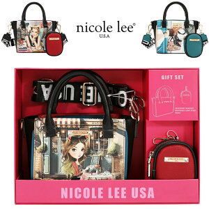 2026�V�� ���ʌ��� NICOLE LEE �j�R�[�����[ GFT17675 VIRTUAL FRIEND 2PC GIFT SET / MINI CROSSBODY AND POUCH ���f�B�[�X �~�j�o�b�O �|�[�` BOX �n���h�o�b�O �o�b�N �� �j�R�����[ 30�� 40�� 20�� 50�� 60�� ���s ����
