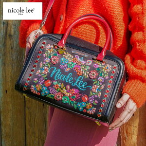 2026�V�� ���ʌ���INICOLE LEE �j�R�[�����[ KD17703 KEEP DREAMING BOSTON BAG ���f�B�[�X �G���K���g �J���t�� �{�X�g���o�b�O 2WAY �V�����_�[ �t�����[ �ԕ� �t���[���� �r�[�Y �r�W���[ �L���L������ 3