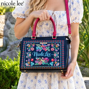 2026�V�� ���ʌ���INICOLE LEE �j�R�[�����[ KD17702 KEEP DREAMING TOTE BAG ���f�B�[�X �G���K���g �J���t�� �g�[�g�o�b�O 2WAY �V�����_�[ �t�����[ �ԕ� �t���[���� �r�[�Y �r�W���[ �L���L������ 30�� 