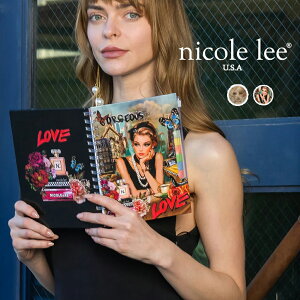 2026�V�� ���ʌ��� NICOLE LEE �j�R�[�����[ NT8001 SPIRAL PLANNER WITH ZIP POCKET & STICKY NOTES �X�p�C�����v�����i�[ �����̗\��Ǘ� �蒠 ��l���� ������ �X�P�W���[���Ǘ� �tⳃy�[�W �c�C�X�g�y�� �y