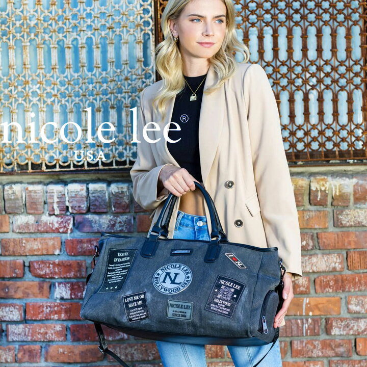 楽天市場】NICOLE LEE ニコールリー GYM16956 DENIM PATCH DUFFEL 