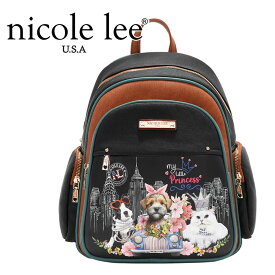 2025 数量限定 NICOLE LEE ニコールリー SET17111A FAMLY YEARBOOK レディース リュック バックパック 鞄 かばん ニコルリー 大きめ マザーズバッグ ビーガンレザー 30代 40代 20代 50代 60代 フラワー 旅行 ロゴ ショルダー 公式 通勤通学 猫 犬 フレブル