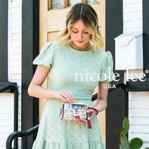 2025新作 数量限定 NICOLE LEE ニコールリー CP6614 レディース がま口コスメポーチ ミニバッグ リップ 春夏秋冬 ビーガンレザー 人気 30代 40代 20代 ボックス付き SDGs インスタ プレゼント お財布