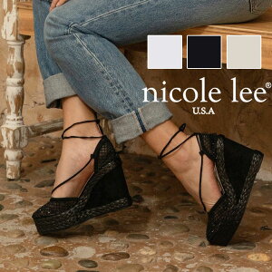 2025V ʌ NICOLE LEE jR[[ SNDL23104 MAYA WRAP ESPADRILLE WEDGE SANDAL fB[X OWA[ GXph[ EFbW T_ NXXgbv jR[ C {Ki C