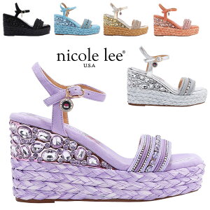 2025V ʌ NICOLE LEE jR[[ SNDL23102 KALI ESPADRILLE WEDGE SANDAL fB[X GKg OWA[ GXph[ EFbWT_ ΃rW[ jR[ C {Ki C