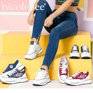 2025V ʌ NICOLE LEE jR[[ LTS23016 PLATFORM LACE-UP SNEAKERS fB[X vbgtH[[XAbvXj[J[ t[hJ jR[ C {Ki CXg[ ԕ t[