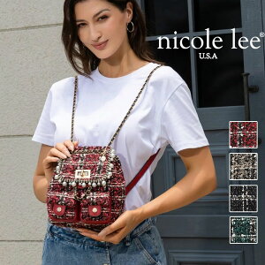 2025�V�� ���ʌ��� NICOLE LEE �j�R�[�����[ P17102 �c�C�[�h �~�j�o�b�N�p�b�N �p�[�� ���f�B�[�X �X�p���R�[�� �`�F�[���V�����_�[ �ʋΒʊw nicolelee �j�R�����[ ��΃r�W���[ �J���[�X�g�[�� ��