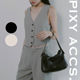 保証付 返品OK 日本正規代理店 2024 PIXY ACCS. ピクシーアックス GR240009 レディース ヒュッゲジッパーバッグ ショルダーバッグ ハンドバッグ トートバッグ ビジネス エレガント 通勤通学 レザー 人気 20代 30代 40代 50代 60代 台湾 Lullaby 拉攏小包 GRN-RE クール