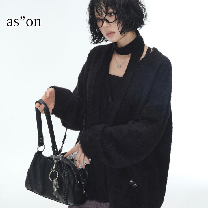 韓国ason VANT REVET BAG ショルダーバック ブラック enショルダー_02 