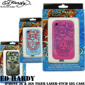 �g�уL�Y�h�~�I�G�h�n�[�f�B�[�@�N���V�b�N�^�C�K�[�^�g�D�[�@�G�b�`���O�f�U�C���@iPhone�@�J�o�[�G�h�n�[�f�B�iEd Hardy iPhone 3G & 3GS Tiger Laser-etch Gel Case�A���A�s���N�A�u���[�A���ŉ�A��