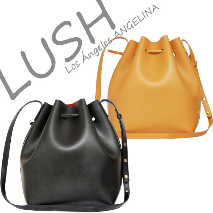 楽天市場】LUSH ラッシュ リュリュ バイカラーレザー巾着ショルダー 