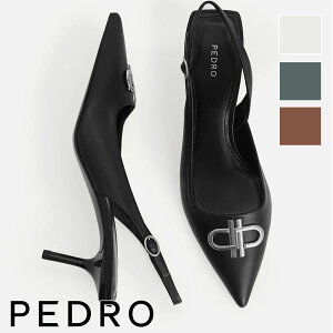 �ۏؕt �ԕiOK ���{�@���K�i ���{�����׃u�����h PEDRO �y�h�� PW1-26680024 ���S PEDRO IconLeather PointedSlingback Pumps ���U�[ �|�C���e�b�h �X�����O�o�b�N �p���v�X �ʋΒʊw ���f�B�[�X �l�C 30�� 40�� 5
