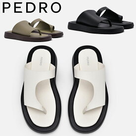 保証付 返品OK 日本　正規品 2024 日本未入荷ブランド PEDRO ペドロ PW1-66380022 ロゴ Este Thong Sandals フラットサンダル 通勤通学 レディース 人気 30代 40代 50代 60代 モダン クラシック セレモニー 結婚式 上品 海外 スタイリッシュ お洒落 トングサンダル 大人