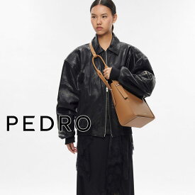 保証付 返品OK 日本　正規品 日本未入荷ブランド PEDRO ペドロ PW2-35060019 ロゴ Demi Leather Hobo Bag デミ レザー ホーボー バッグ 通勤通学 レディース ポーチ モダン 人気 30代 40代 50代 60代 バッグインバッグ ステッチ クラシック ショルダーバッグ