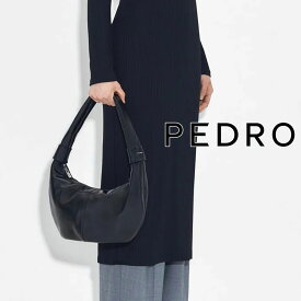 保証付 返品OK 日本　正規品 日本未入荷ブランド PEDRO ペドロ PW2-35060021 ロゴ PEDRO Icon Leather Hobo Bag トートバッグ ショルダーバッグ ハンドバッグ 人気 30代 40代 50代 60代 クラシック かばん 入学 入園 卒業 卒園 レトロクラシカル 通勤通学 大きめ