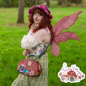 Vuh ʌ Vendula London xf[ h Fairy Village Shell Caravan Multi Bag fB[X nhobO AeB[N 2WAY d̑ }`obO tďH~ r[KU[ pG 