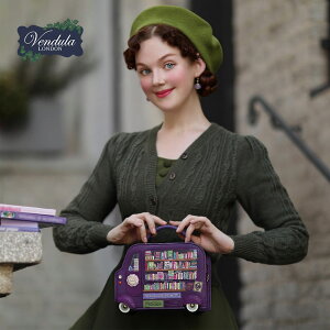 Vuh ʌ Vendula London xf[ h Vendula Travelling Library Truck Grab Bag fB[X nhobO 2WAY V_[  r[K pG 30 40 20  uE bh 