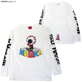 MISHKA ミシカ Tシャツ MISHKA 長袖Tシャツ ストリート メンズ PEACE LOVE BONGOS L/S TEE/