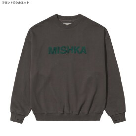 クーポン配布中/ mishka ミシカ トレーナー mishka クルーネック スウェット MISHKA EMBRUIDERY PATCH CREWNECK SWEAT/