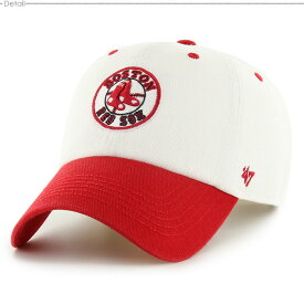 クーポン配布中/ 47キャップ RedSox レッドソックス キャップ ストラップバック Red Sox Double Header Diamond '47 CLEAN UP White x Red/