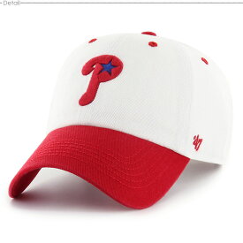 クーポン配布中/ 47キャップ Phillies フィリーズ キャップ ストラップバック Phillies Double Header Diamond '47 CLEAN UP White x Red/