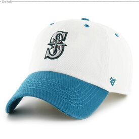 47キャップ Mariners マリナーズ キャップ ストラップバック Mariners Double Header Diamond '47 CLEAN UP White x Dark Teal/