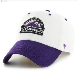 クーポン配布中/ 47キャップ Rockies ロッキーズ キャップ ストラップバック Rockies Double Header Diamond '47 CLEAN UP White x Purple/