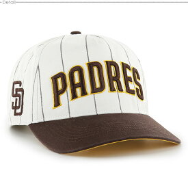 クーポン配布中/ 47キャップ Padres パドレス スナップバック ダルビッシュ有 松井裕樹 Padres Double Header Pinstripe '47 HITCH White x Brown/