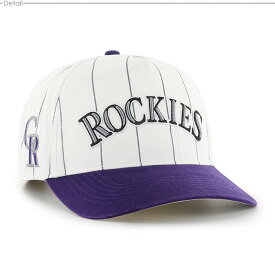 クーポン配布中/ 47キャップ Rockies ロッキーズ スナップバック Rockies Double Header Pinstripe '47 HITCH White x Purple/